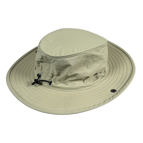 Tilley Trek Bungee Cord Drawstring Nylon Brim Hiking Sun Hat Mens S/M - Picture 3 of 8
